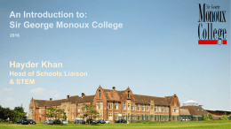 An Introduction to Sir George Monoux College