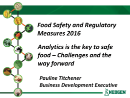 Tepnel Life Sciences PLC - Food Safety and Regulatory Measures