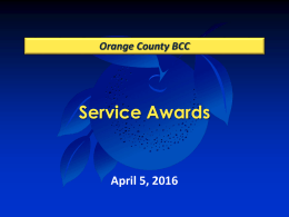 2016-04-05 Presentation Employee Service Awards