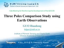 Three Poles Comparison Study using Earth Observations
