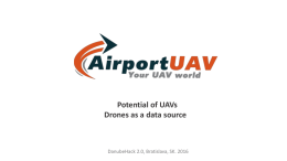 Potential of UAVs (Drones as a data source)