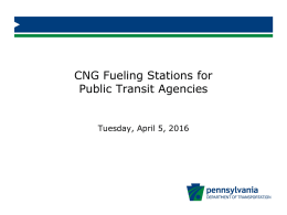 CNG Fueling Stations for Public Transit Agencies