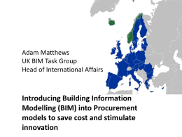 (BIM) into Procurement models to save cost and stimulate