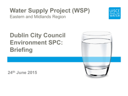Water Supply Project - Dublin City Council