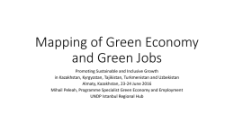 Green Jobs - Mihail Paleah