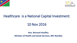 Investing in Health Infrastructure