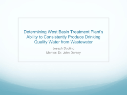 Determining West Basin Treatment Plant`s Ability to Consistently
