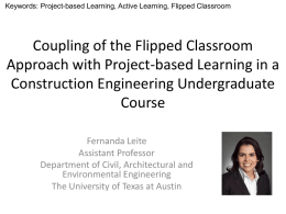 Coupling of the Flipped Classroom Approach with Project