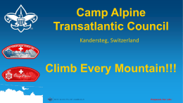 Alpine Information Briefing, 8 Nov