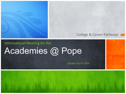 What are the Academies?