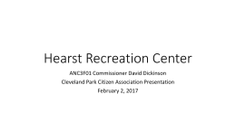 Hearst Recreation Center - Cleveland Park Citizens Association
