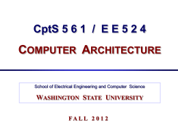 Introduction - WSU School of Electrical Engineering and Computer