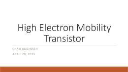 ResearchPresentations\High Electron Mobility Transistors