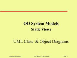 OO System Models