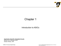 Introduction to ASICs