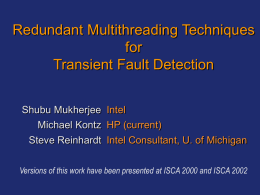 Detailed Design and Evaluation of Redundant Multithreading