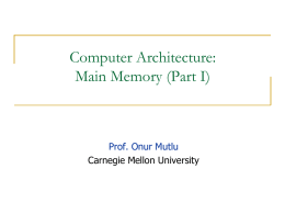 ppt - CMU/ECE - Carnegie Mellon University
