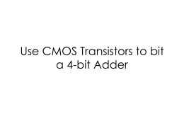 Use CMOS Transistors to bit a 4