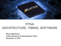 Lattice FPGA Presentation??