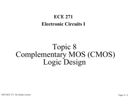 Chapter 7 Complementary MOS (CMOS) Logic Design