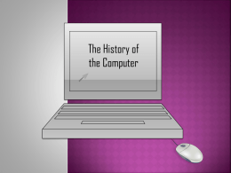 History of the Computer Powerpoint