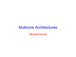 Multicore Architectures