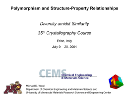 ppt - Erice Crystallography 2004