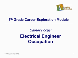 Electrical Engineer Occupation PowerPoint