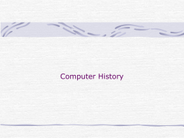 Computer History (. ppt )