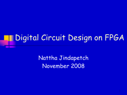 Digital Circuit Design - Prince of Songkla University