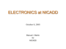 ELECTRONICS at NICADD