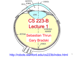 CS 223-B Lecture 1 - Stanford University