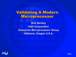 Validating a Modern Microprocessor