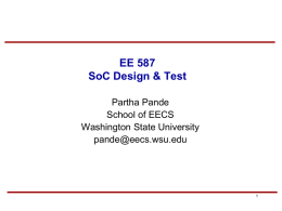 Advanced VLSI Design - The School of Electrical