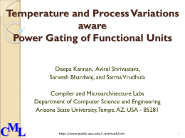 Temperature and Process Variations aware Power Gating of