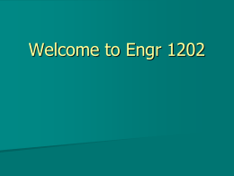 Engr 1202 ECE - WordPress for the College of Engineering