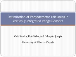 Optimization of Photodetector Thickness in Vertically