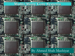 Multi/Many Core Systems