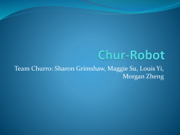 Chur-Robot - Franklin W. Olin College of Engineering