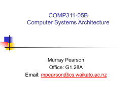 0657.311A Computer Systems Architecture