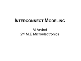 INTERCONNECT MODELING