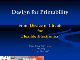 Design for Printability