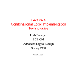 Lecture 3 Two-Level Logic Minimization