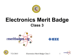 Electronics Merit Badge -
