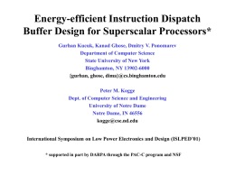 Energy-efficient Instruction Dispatch Buffer Design for