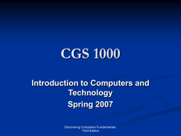 CGS 1000 - Hillsborough Community College