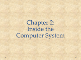 Inside the Computer System
