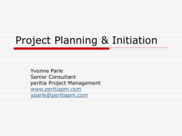 ICT 327 Topic 10 Project Planning & Initiation (Guest lecturer).