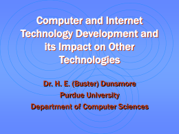 Computer and Internet Technology Development and its Impact on