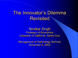 Nirvikar Singh`s Power Point Slides (11-05-03)